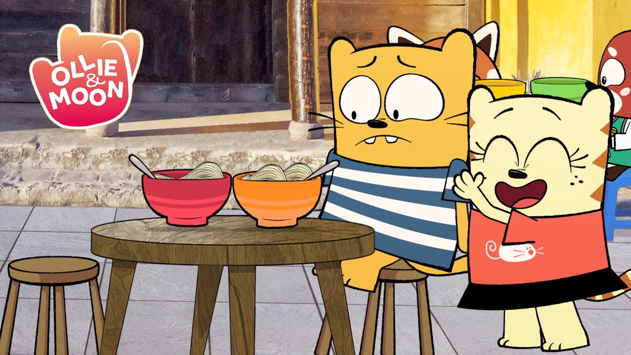 A Taste of Adventure! 🍜✨ | Ollie and Moon English | Full Episodes | 1H | S1 | Cartoons for kids
