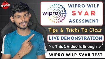 Wipro WILP SVAR Assessment Test 2024 | Practice Resources, Live Test & Tips And Tricks