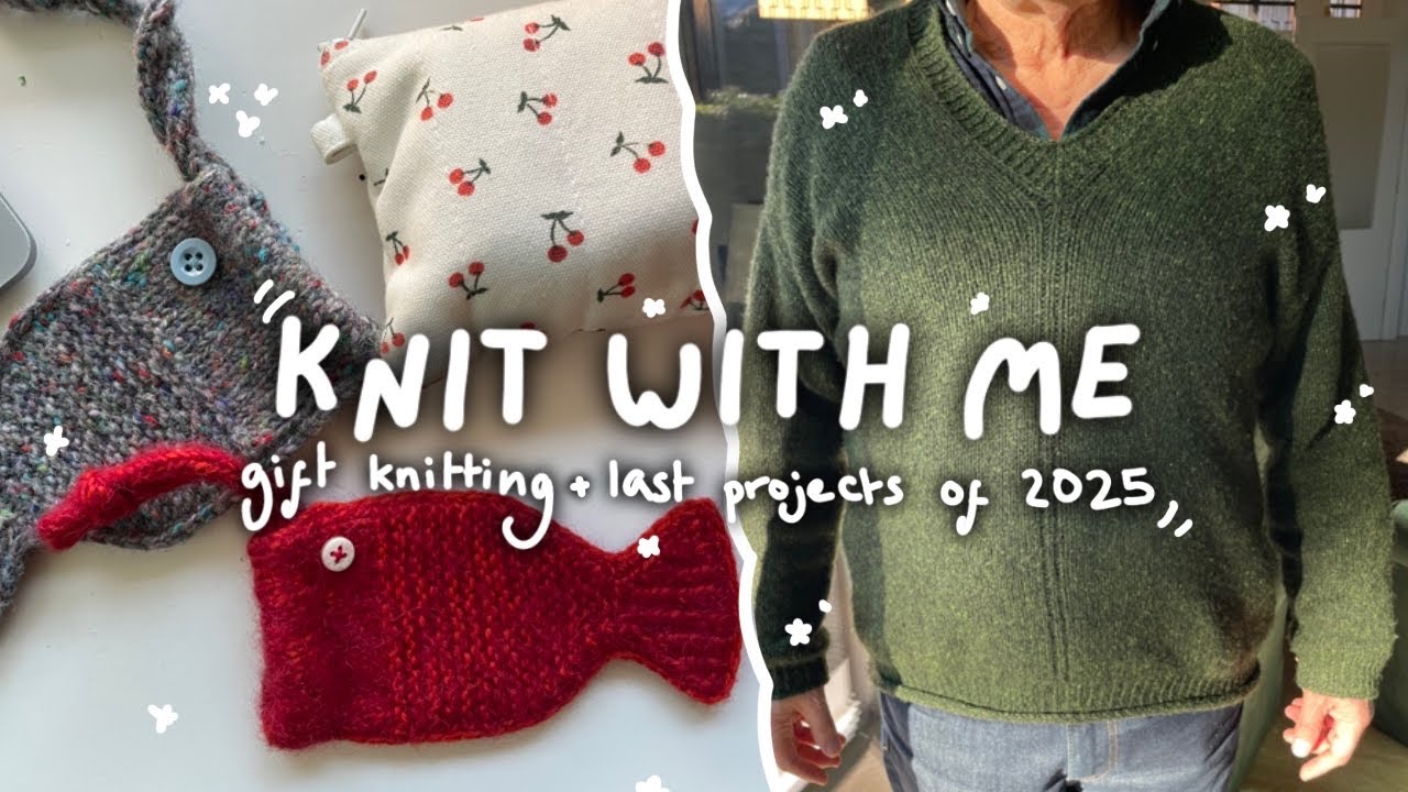 Knit With Me | Loosing my brain cells to gift knits, last projects of 2025 | Woozy By Céline