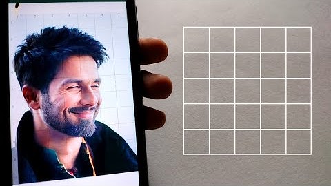 How to draw Shahid Kapoor by grid method / Farzi Drawing outline / Step by step / Tutorial - Part 1