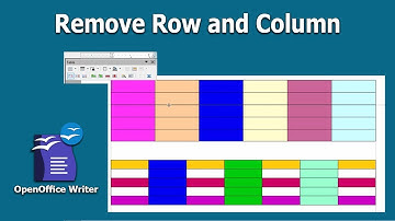 How to Delete Row and Column in OpenOffice Writer