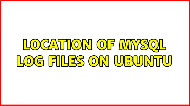 Location of MySQL log files on Ubuntu