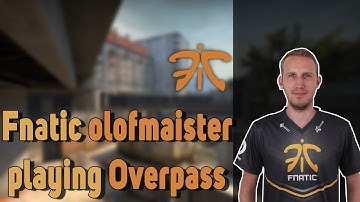 Fnatic Olofmeister playing CS:GO Faceit on Overpass (twitch stream)