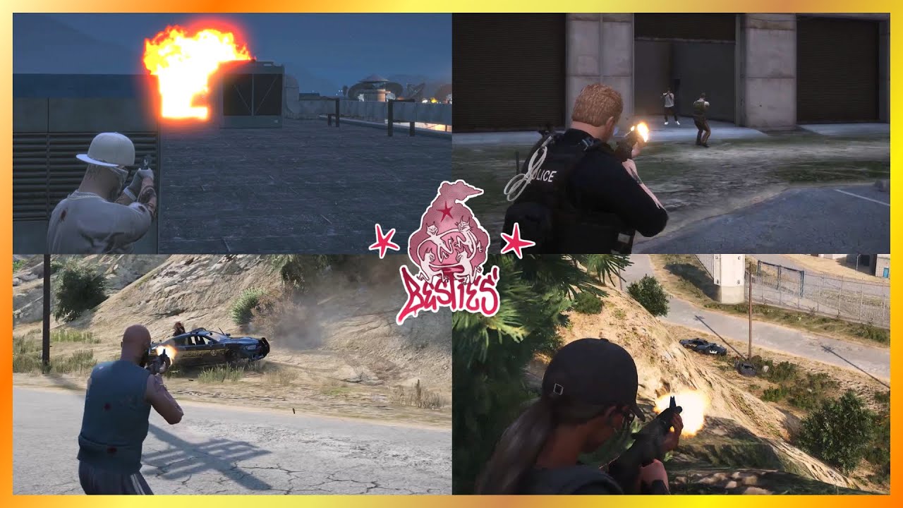 Лучшие друзья и Мигель против более чем 30 полицейских с классом 2 // Тюремный транспорт Джей Хоб...