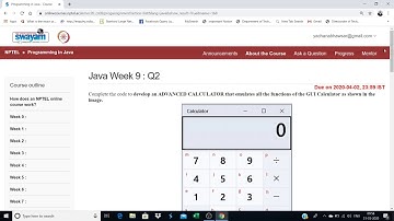 Java Programming week 9 programs nptel 2020