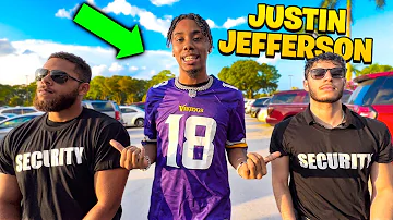 FAKE JUSTIN JEFFERSON PRANK IN PUBLIC!!! (MUST WATCH)