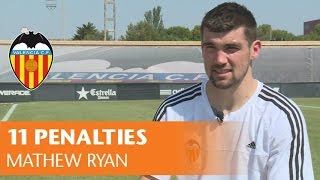 Valencia Cf 11 Penalties To Mathew Ryan