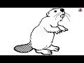 How To Draw A Beaver For Kids / How To Draw SpongeBob SquarePants - Art For Kids Hub : Learn how to draw a beaver quickly.
