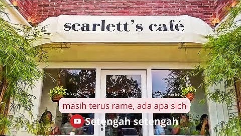 Scarlet Cafe yang selalu penuh di kunjungi I PIK 2