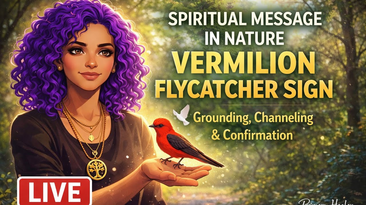 Spiritual Message in Nature 🌿 Vermilion Flycatcher Sign 🕊️ Grounding, Channeling & Confirmation