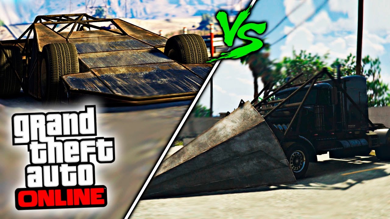 NUEVO COCHE RAMPA vs CAMIÓN TALADRO ¡NUEVO DLC! GTA V Online NUEVO