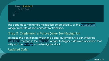 Solving Flutter Navigation Issues: Transitioning from Stateless to Stateful Widgets