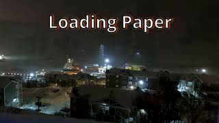 TIME LAPSE Container Ship Loading Paper Corner Brook Newfoundland