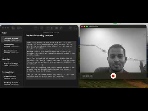 Dockerfile writing process