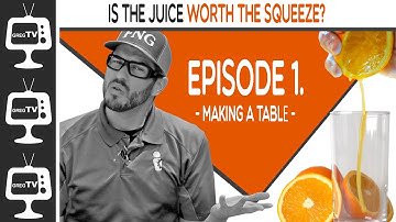 Is The Juice Worth The Squeeze? Episode 1: Making a Work Table! | Greg TV