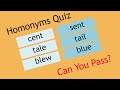 Homonyms Quiz: Can You Pass?