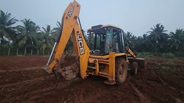 JCB 3DX Backhoe Loader Leveling Ground in Action | Heavy Equipment Work | JCB Video | Construction