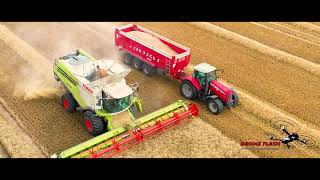 [Drone 4K] Moisson 2020 CLAAS Lexion 770 dans l'Eure en Normandie #4K