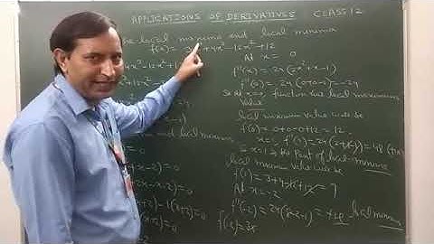Suraj School Rewari/Applications of Derivatives(L12)/Maxima and Minima/CBSE Class 12 Maths/Pavan Sir
