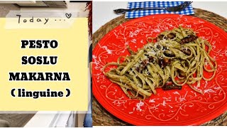 Pesto Soslu Linguine Makarna Tari̇fi̇