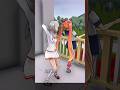 Shiromi pushes Osana off the roof