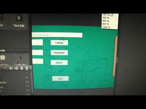 Temperature conversion using  C/C++ , javascript andQML.