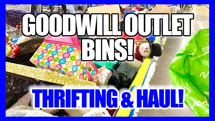 THRIFT WITH ME AT THE GOODWILL OUTLET BINS! + THRIFT HAUL! Home Decor & Vintage Thrifting