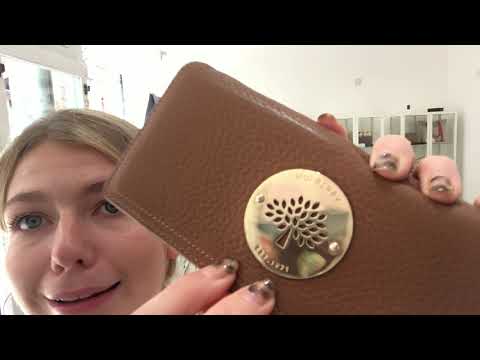 Tips Ren frisør Mulberry Daria Continental Wallet Review - YouTube