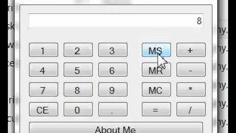 Calculator in c#