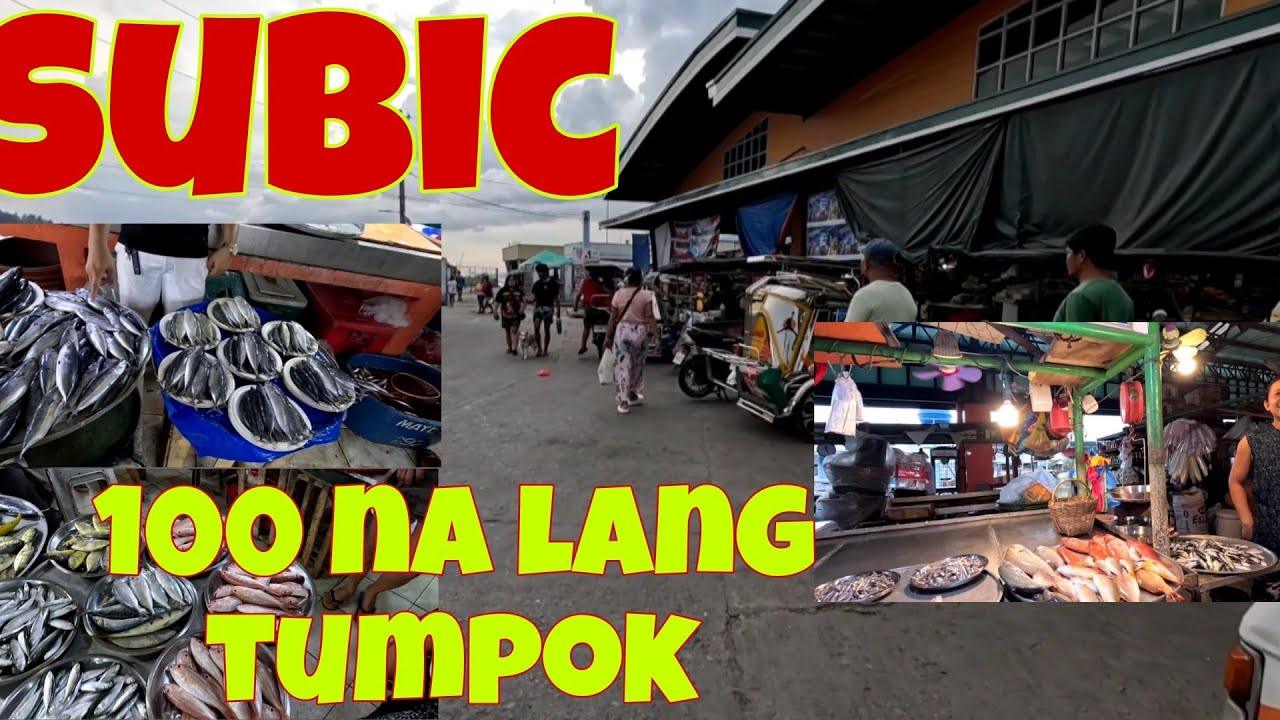 Subic market pag hapon | Ang sarap pala mamalengke dito pag hapon, bagsak presyuhan na..