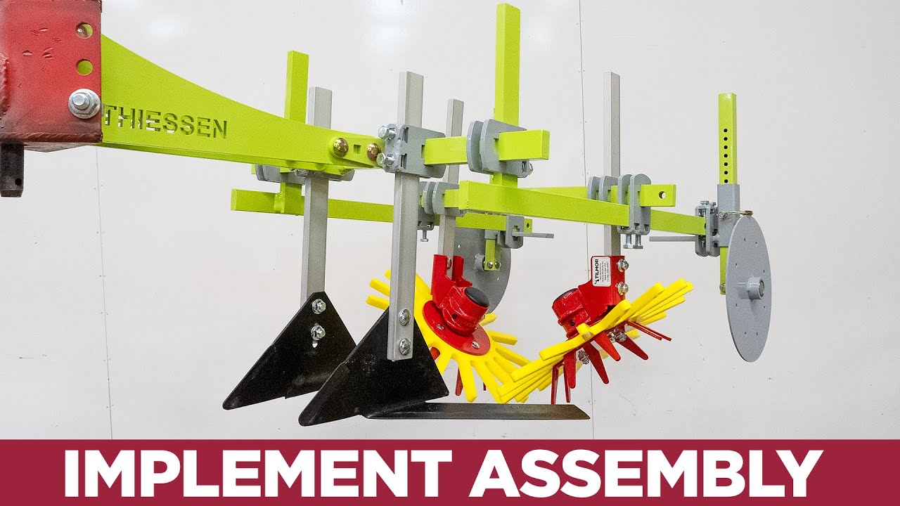 Custom Walk Behind Tractor Implement Assembly - Finger Weeder & Tender Plant Hoe