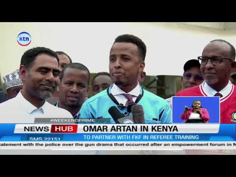 Somali FIFA referee Omar Artan eyes partnership with FKF on referees' training programmes