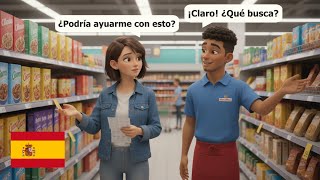 30 minutes of easy conversation in Spanish for beginners. (A1-A2) | Easy Dialogue Practice 🇪🇸🇺🇸