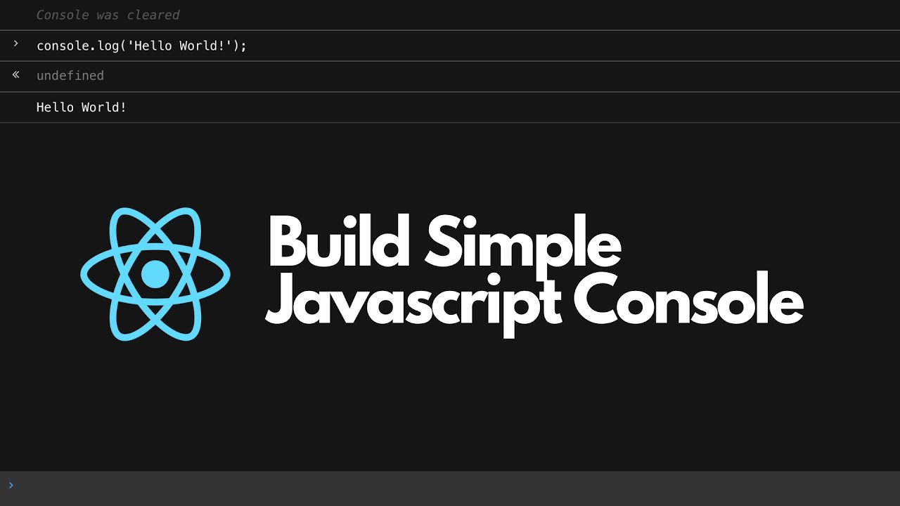 Build Simple Console for Javascript like a Browser developer tool ...