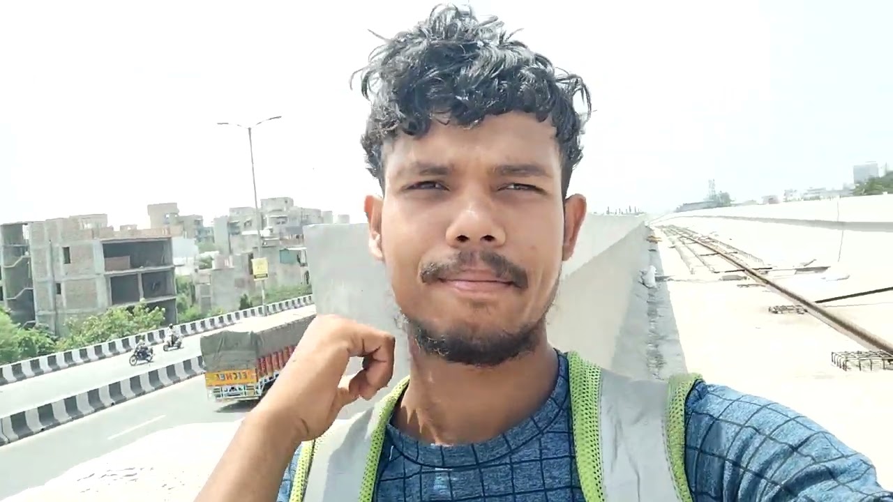 my construction work metro flyover metro track 