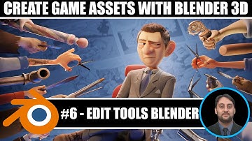 Blender Game Assets Modeling Course For Unity Game Engine | #6 Edit Tools In Blender