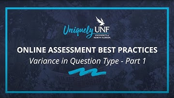 Online Assessment Best Practices | Variance in Question Type Part 1