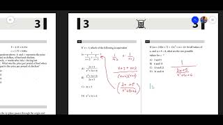 Q11 to Q15, No Calculator - SAT MATH, PRACTICE TEST 1