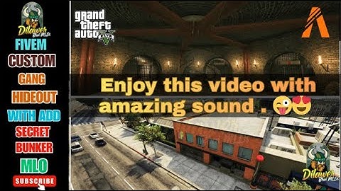 Fivem custom Gang hideout mlo with add secret bunker  Fivem gang villa  gang interior gta 5 mansion