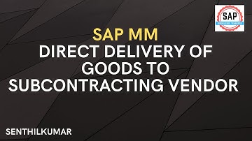 Goods deliver to SC vendor directly from Supply Vendor & receiving final Material to Plant(Video 23)