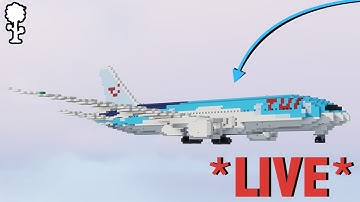 LIVE Minecraft Plane Build Challenge (TUI Boeing 787-9)