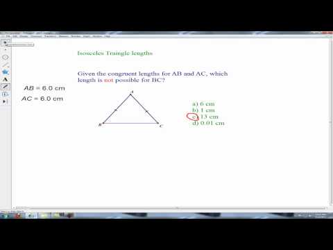 Video: How To Find The Third Side In An Isosceles Triangle