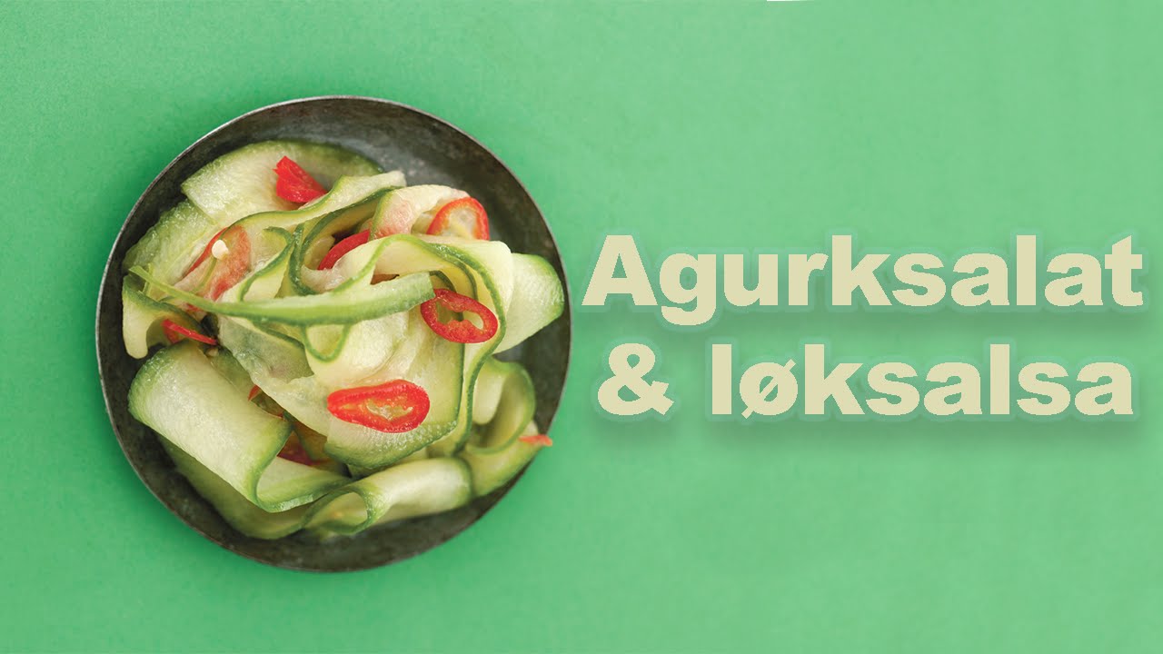 Varier tacotilbehøret - Agurksalat og løksalsa