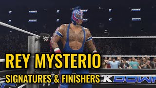 WWE 2K25 Rey Mysterio Signature and Finisher Moves (Gameplay) screenshot 3