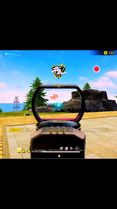 PARAFAL headshot challenge in br rank mode freefiremax #viralshort #dinogaming #freefireshorts