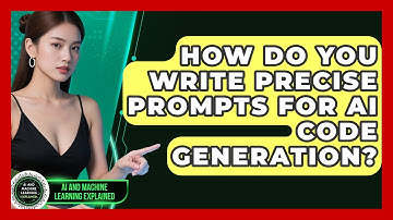 How Do You Write Precise Prompts For AI Code Generation? - AI and Machine Learning Explained