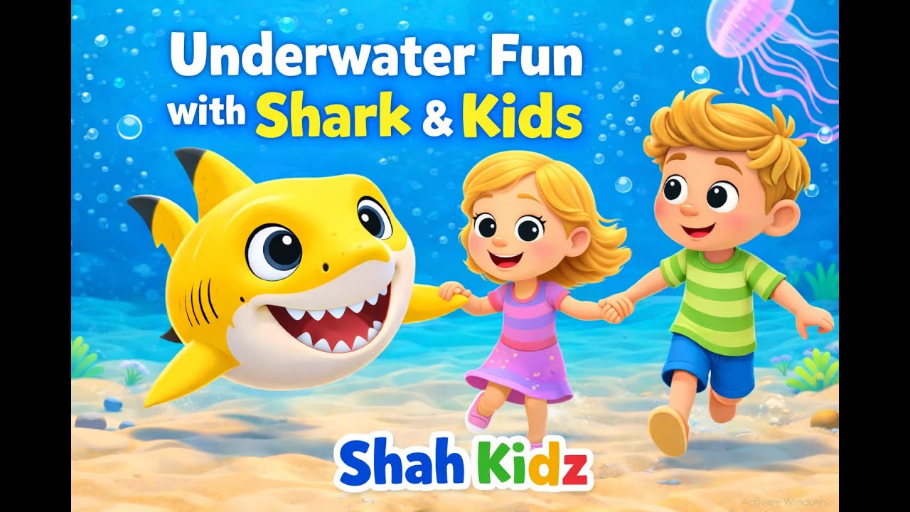 Baby Shark & Friends | Fun Underwater Song 🦈🌊 | Shah Kidz 