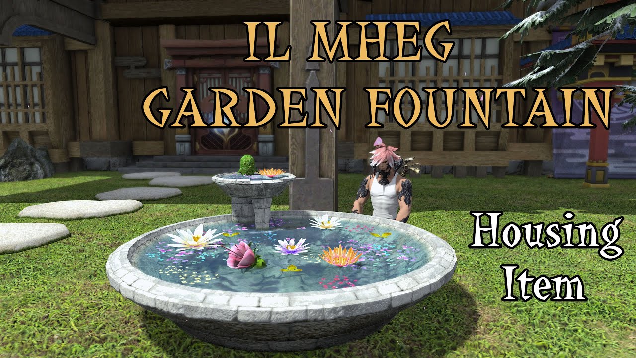 Il Mheg Garden Fountain Housing Item - YouTube