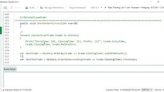 Django Signal Dashboard cTrader cBot