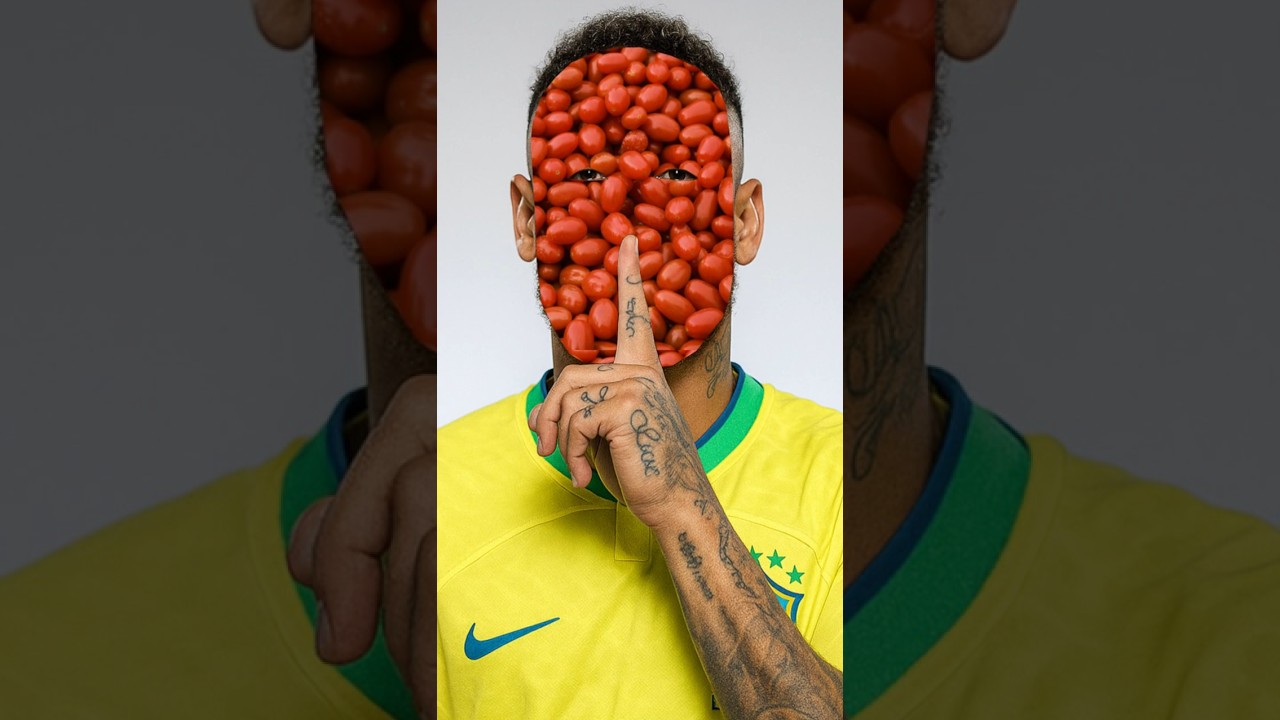 Neymar Jr 🇧🇷 | Brazil’s Magician Reimagined in ASMR Food Art 🍖 